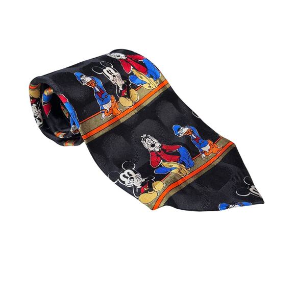 Disney Other - Disney 100% Silk Neck Tie - Mickey Goofy Donald - Hear No / See No / Say No Evil